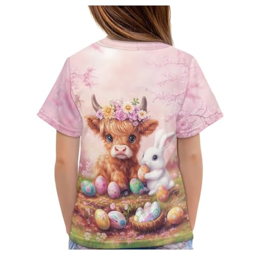 Image of WELLFLYHOM Kids Tshirts Girls Boys Short Sleeve Crewneck Tees Shirts Casual Sport Pullover Tops Size 3-16 Years