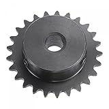 uxcell 25 Tooth Roller Sprocket B Type, #25 Chain, Single Strand 1/4' Pitch, 10mm Bore Black Oxide C45 Carbon...