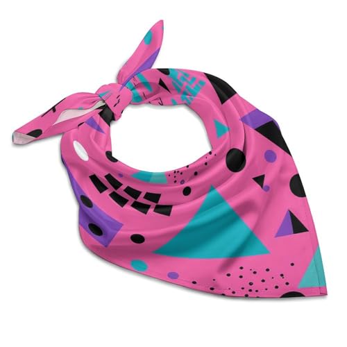 Japanese Vaporwave Bandanas for Women Square Print Head Wrap Scarf Wristband Lightweight Shawl Wrap