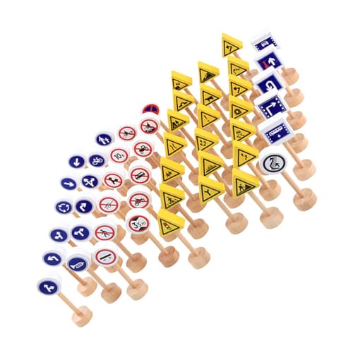 Jeu cognitif d'apprentissage de la route pour s'amuser en famille avec 50 mini panneaux