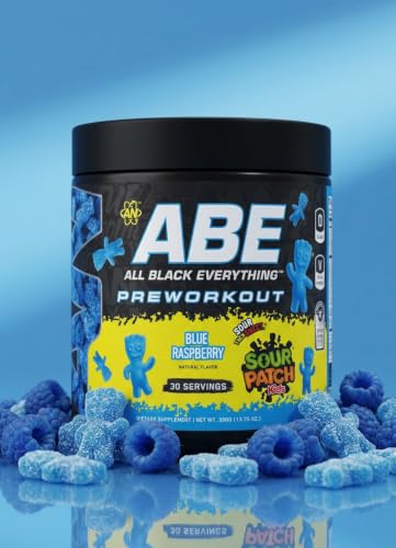 Image of ABE all black everything Applied Nutrition Pre Workout Powder | High Stim Preworkout with 6g Citrulline, 3g Beta Alanine & 350mg Caffeine | Energy, Focus & Pump for Gym Training | 30 Servings