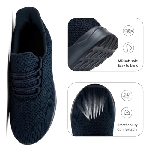 Image of DLWKIPV Womens Walking Running Shoes Tennis Slip On Sneakers Gym Workout Sport Lightweight Breathable Mesh Comfortable Casual