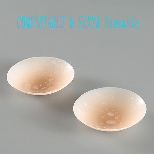 Tekeft Self Adhesive Silicone Nipplecovers Pasties - Size A-Dd Womens Bra Nipple Covers (Caramel) #TOP3