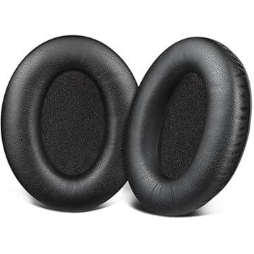SOULWIT Substituição de Almofadas Auriculares para Bose Aviation X A20/A10 Headset, Almofadas de Orelha com Espuma de Isolamento de Ruído de Alta Densidade - Couro de Proteína Preto