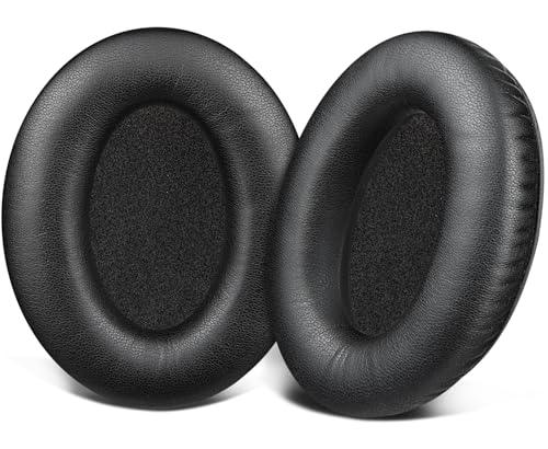SOULWIT Ear Pads for Bose A20/A10 Aviation Headset EarPads Cushions with Soft Protein Leather High-Density Noise Isolation Foam - Black