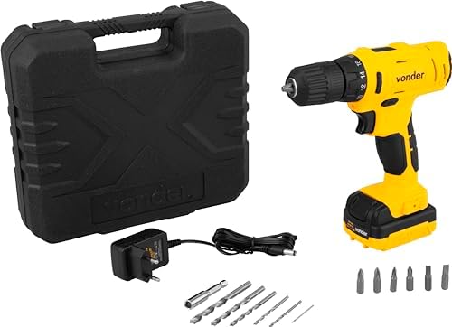 Vonder, Parafusadeira/Furadeira A Bateria, 12 V, Fonte De Carrega...