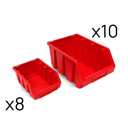 Set da 18 pezzi Ergobox Contenitori in plastica