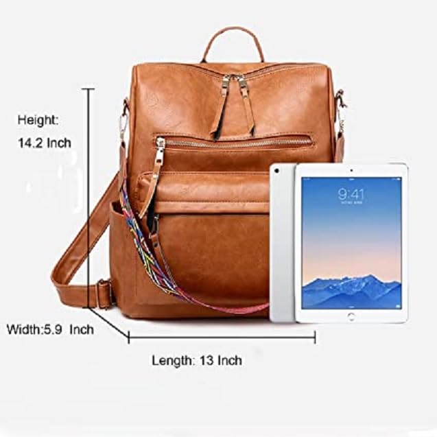 Image of Women High Qulity Multipurpose Backpack Handbag Purse, Travel Backpack Shoulder Bag for Ladies,Girls,Unisex