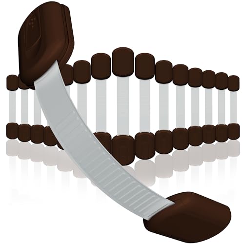 Image of Baby Proofing Child Safety Locks (16 Pack) by Skyla Homes - The Safest, Quickest and Easiest 3M Adhesive Cabinet Latches, No Screws & Magnets, Multi-Purpose for Furniture, Kitchen, Ovens, Toilet Seats