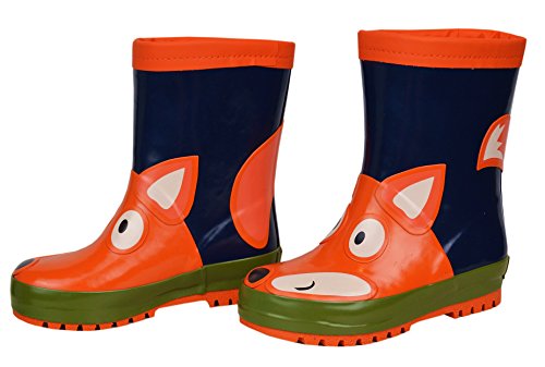 MaxiMo Jungen Babygummistiefel, Kindergummistiefel, navy/golden popp,...