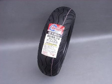 Amazon ホンダ ヤマハ純正指定バイク用タイヤ90 90 10 チューブレスタイヤ１本k348b タイヤ 車 バイク