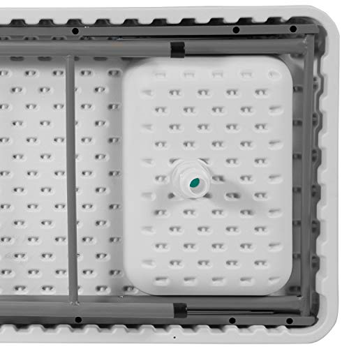 Flash Furniture 4-Foot Portable Outdoor Fish Cleaning Table and Sink - image 9