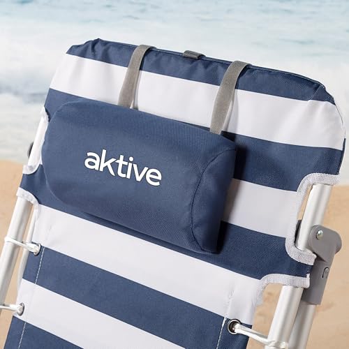 Chaise pliante multipositions AKTIVE lot de 2 sièges de terrasse anti-bascule - 7