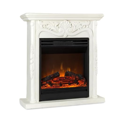 Klarstein Chimenea Electrica Bajo Consumo Pared, Estufa sin Leña de Interior, Chimeneas Electricas Decorativas 1800W, Llama LED, Chimenea Decorativa con Mando, Temporizador y Efecto Real Troncos