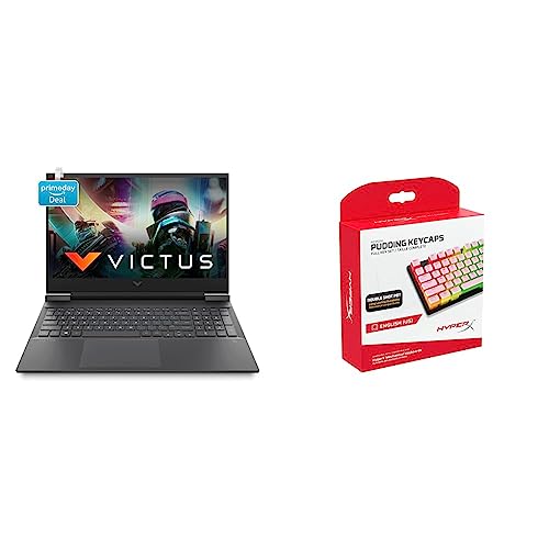 Image of HP Victus Gaming Laptop 11th Gen Intel Core i5-11400H16.1 inch(40.9 cm) FHD IPS Gaming Laptop & Pudding Keycaps - PBT - Pink [US]