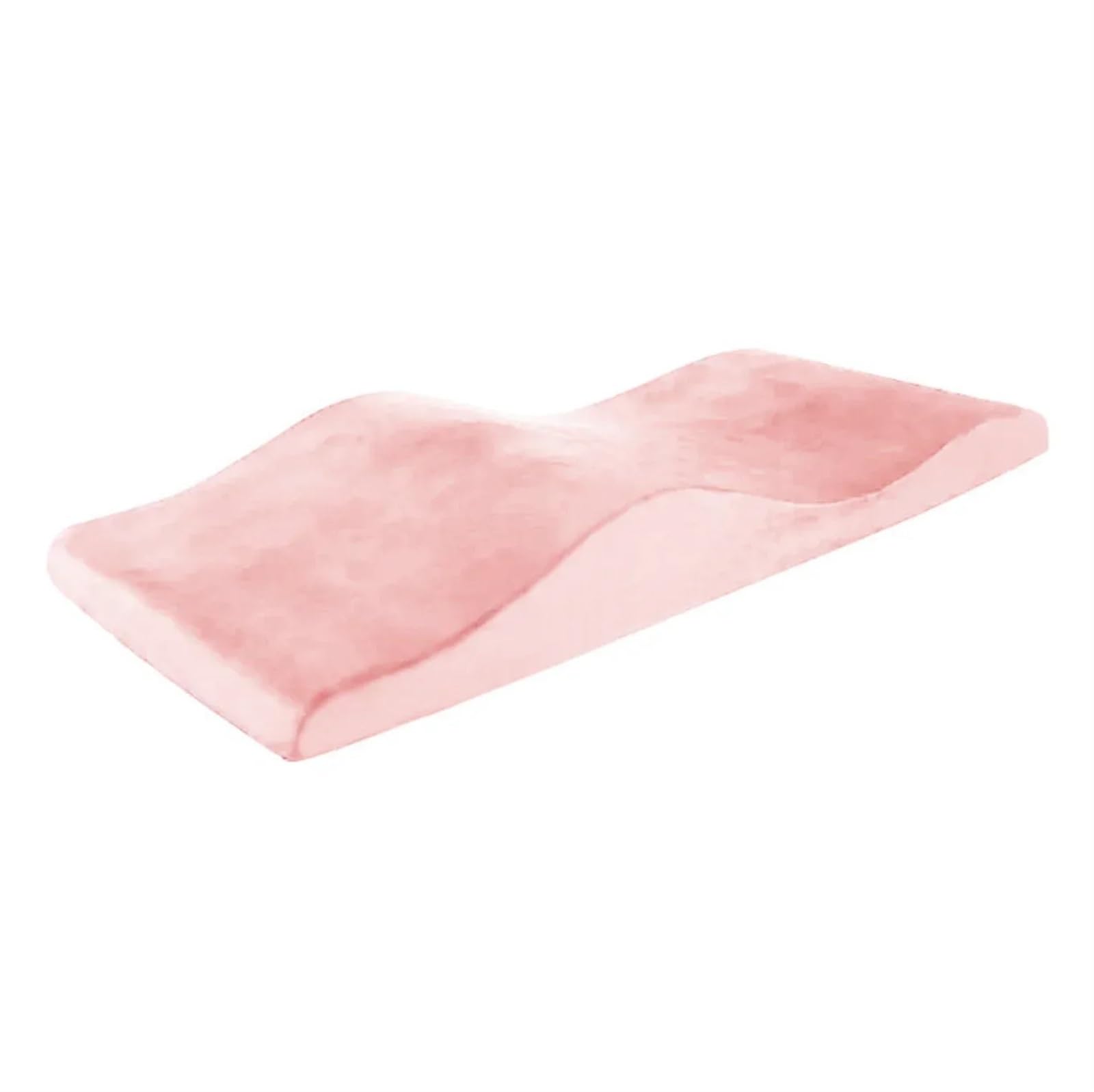 Materasso per Lettino Extension Ciglia Letto con Estensione Curva for Salone di Bellezza, Materasso for Tavolo da Massaggio in Velluto, Letto for Salone di Bellezza(Pink Mattress)