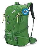 Terra Peak Flex 40 Mochilas de senderismo 40L mujer hombre verde - Mochila de trekking...