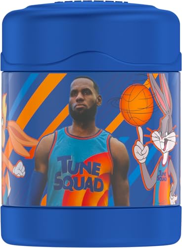 Image of THERMOS FUNTAINER 10 Ounce Stainless Steel Vacuum Insulated Kids Food Jar, Space Jam