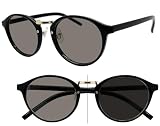 [Face Trick glasses] サングラス 偏光・調光 メンズ レディース uvカット 紫外線で色が濃くなる 鯖江メーカーレンズ Fブラック/L偏光ライトスモーク【濃スモークに調光】 PHC5112-11K