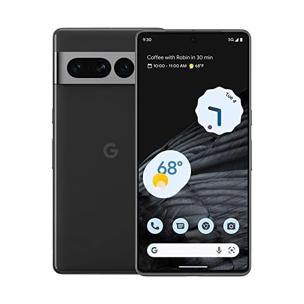 Google Pixel 7 Pro 5G, US Version, 256GB, Obsidian – Unlocked (Renewed)
