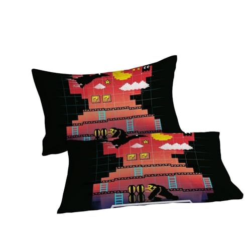 Parure de lit Game Grid 3 pièces avec housse de couette imprimé 3D - 7