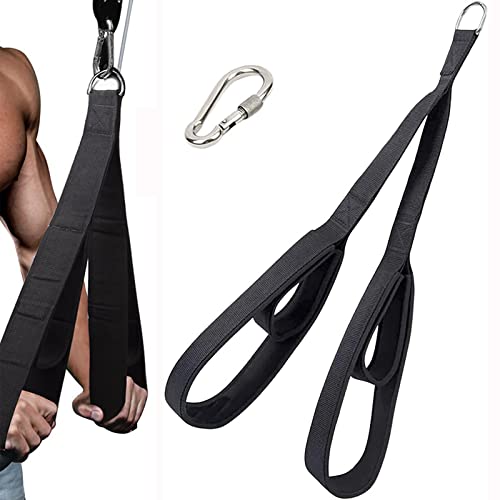 Cuerda Triceps para Gym Fitness Lat Pull Down Biceps Tricep Rope, Agarres para Gym Accesorios, Accesorios Gimnasio Poleas Cover