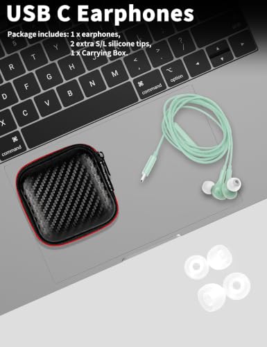 Image of USB C Headphone for Samsung S26 S25 FE S24 A16 A17 Z Wired Earbuds Magnetic