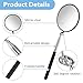 DOPENSPI Telescoping Inspection Mirror, 360 Rotation Flexible Telescoping Circular Mirror Round Inspection Mirrors with Retractable Handle Telescopin Mirrors for Vehicle Condition(Dia-4 Inch)
