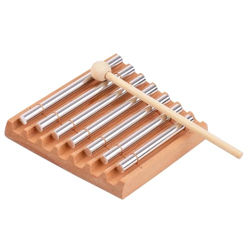Garende Meditation Chime Hand Chime Musical Instruments Wooden Chimes Wooden Wind Bell, for Meditation Classroom Relaxing Yoga Sound, 7 Tone