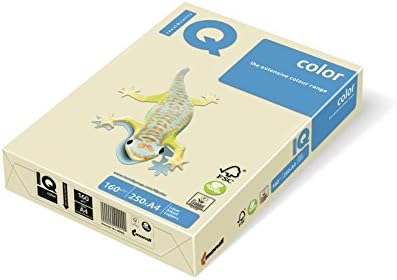 Iq 129920 - Multifunctional Colored Paper 250 Sheets, 160g, Vanilla Color