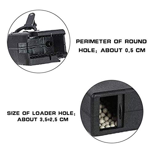 Gexgune Plastic BB Speed Loader M4 Hand Crank for Airsoft Hunting Magazine Quick Loader-6MM 1000 Rounds (6 Colors Optional)