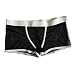 HP95(TM) Men's Bikini Underwear, Low Waist Mesh Transparent Sexy Boxers Bulge Comfy Shorts Underpants Underwear (M, D)