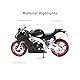 Risopen Motorrad Spielzeug für Kinder 1:12, Legierung Mini Motorcycle Modell Kompatibel für Aprilia RSVA RR1000 Motorrad Miniatur Nachbildung Geburtstag Geschenke für Motorradmodell Fans -Schwarz