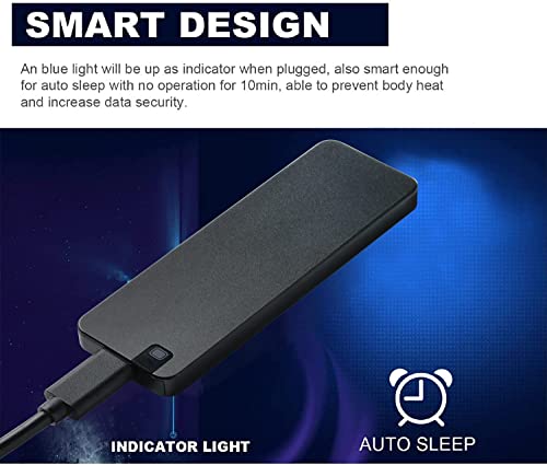 External Hard Drive 2Tb, Portable Ssd External Hard Drive - Usb 3.1 Data Storage Drive Type C Computer Backup Drives, 2 Terabyte External Solid State External Hard Drive For Pc, Laptop #TOP5