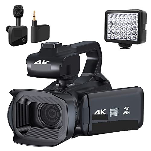 Webcam 4K pour stream sans saccade avec éclairage et micro filaire
