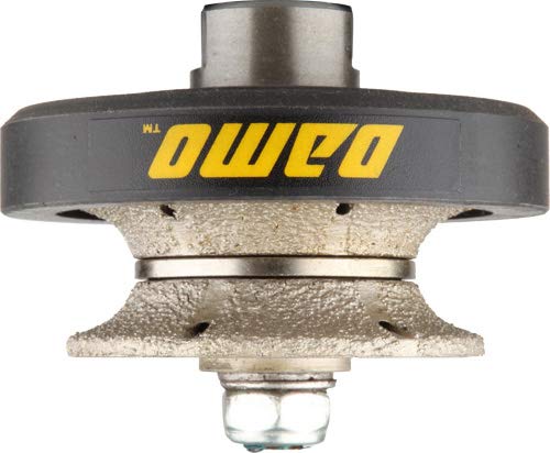 DAMO V25 1 inch Full Bullnose Diamond Hand Profile Wheel, Hand Profiler, Coarse Grit Router Bit, 5/8-11 Thread, for Granite, Concrete, Marble, and Countertop Edge