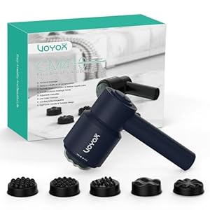 Handheld Cellulite Massager, Electric Cellulite Remover Body Sculpting Massager with 5 Replaceable Heads for Arm,Thigh,Calves, Cordless & Rechargeable Deep Tissue Massager CM410, Blue