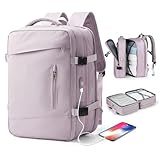 Mochila feminina grande, impermeável, escolar, para viagem, bagagem de mão, para trilha, esportes, notebook, X-Large