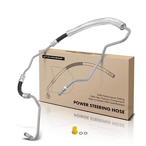 A-Premium Power Steering Pressure Hose Line Assembly Compatible with Cadillac DTS 2006-2011, DeVille 2000-2005, Seville 2000-2004, V8 4.6L, Pump To Hydroboost (Pump End)