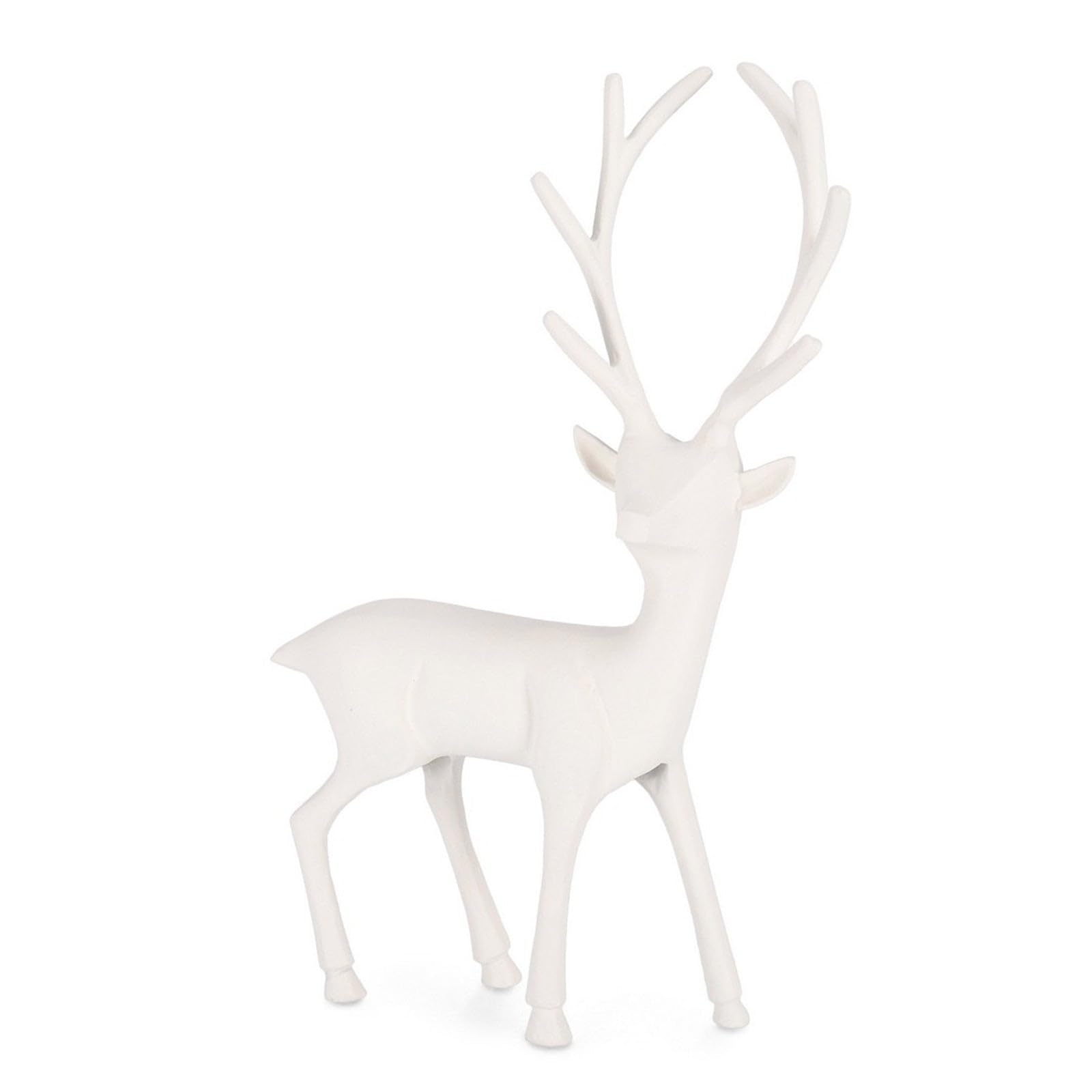 Décoration de Noël Rovaniemi Renne pour décorations de Noël h 43,5 cm (Blanc)
