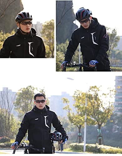 ELEOPTION Sports Sunglasses Photochromic Cycling Glasses Discoloration Glasses MTB Road Bike Sport Sunglasses Anti-UV for Men Women Cycling Running Driving Fishing Golf Baseball Glasses (Red)