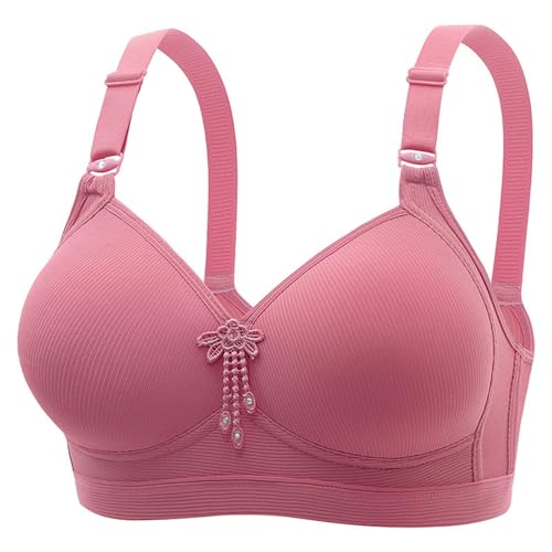 Soutien-gorge surdimensionné sans anneaux acier rose vif