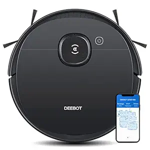 ECOVACS DEEBOT 950 Robot Vacuum Cleaner, Powerful Suction for Carpets & Hard Floors, Smart App Enabled, Compatible with Alexa & Google Home (Black)