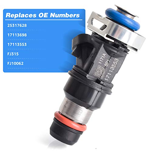 image for nifeida 8Pcs Fuel Injectors Compatible with 2001-2007 Avalanche Silver