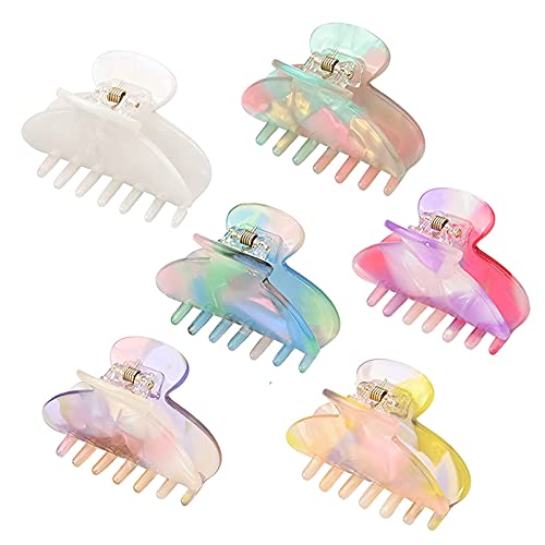 Small Hair Claw Clips for Women Girls Tortoises Claw Hair Clips Acrylic Claw Clips for Thin Medium Hair 2.1 Inch Mini Size Barrettes Acrylic Hair Jaw Clips Clamp Handmade Catch Grip Barrattes