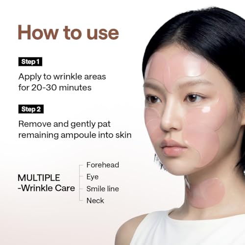 Image of Mediheal Retinol Collagen Under Eye Patches - Korean Hydrogel Eye Pads (60 patches) with 95% Retinol & 5 Micro Collagen. Nourishing & Non Irritating Eye Gel Mask. Sealing Cap & Spatula Included.