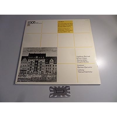 Bach : Auf, schmetternde T&ouml;ne der muntern Trompeten / T&ouml;net, ihr Pauken! Erschalltet, Trompeten! [Vinyl, LP, SDG 610 202].