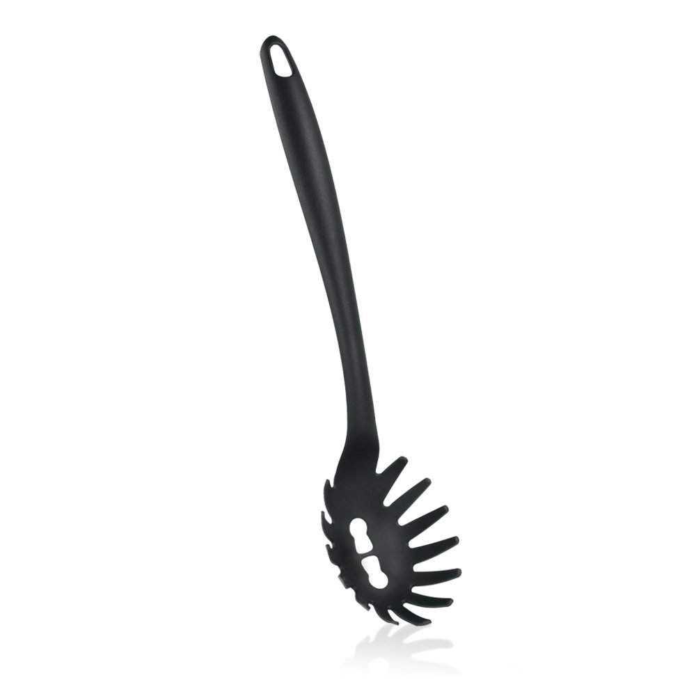 Metaltex, 25 x 15 x 5 cm, Spaghetti-Löffel, Nylon, schwarz, Mehrfarbig