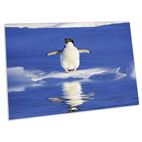 3dRose Penguin on ice Floe Surrounded by Water - Desk Pad miniatura 1