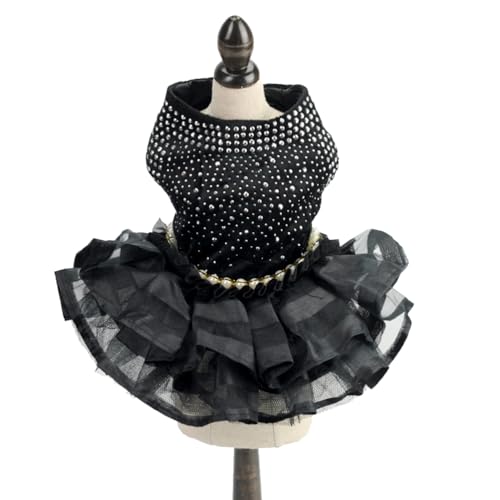Dog Wedding Dress Dog Dresses for Small Dogs Girl Bling Cute Girl Puppy Princess Tutu Dress for Pet Party Costumes Birthday